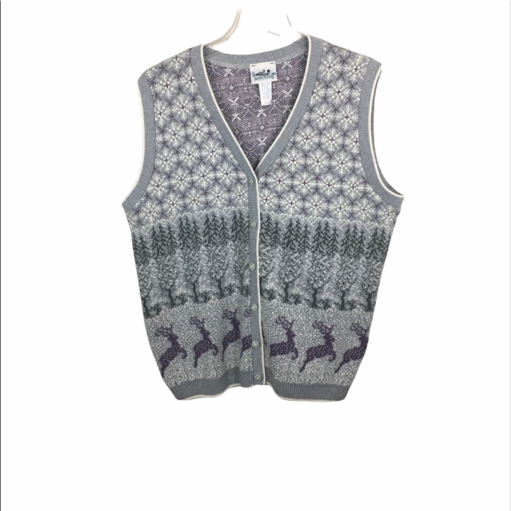 Northern reflections winter sleeveless sweater